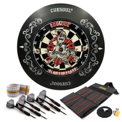 CUESOUL GLAMOURBOARD TRI-OLHOS 18 "* 1-1 / 2" Tamanho Oficial Sisal Cerdas Dartboard, com Dartboard Surround