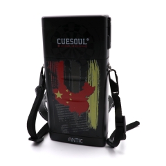 CUESOUL ANTIE Hard Dart Case,Holds 6 Steel Tip Darts/Soft Tip Darts & Extra Accessories,with Chinese Flags Design,Durable Use