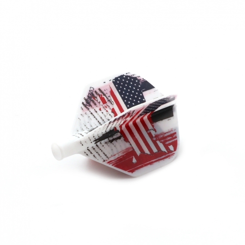 CUESOUL TERO FLIGHT SYSTEM AK4 Dart Flights Standardform mit amerikanischer Flagge, 3er Set