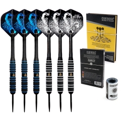 CUESOUL 6 Pack Professional Steel Tip Darts Set 24g Scorpion Dart Set