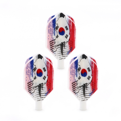 CUESOUL  TERO AK4 Dart Flights in Standard Shape with South Korea Flag ,Set of 3 pcs