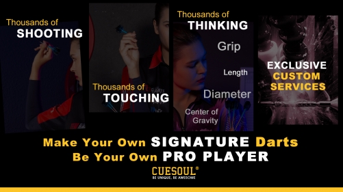 CUESOUL Signature Darts Customized-Be Your Own Pro Player