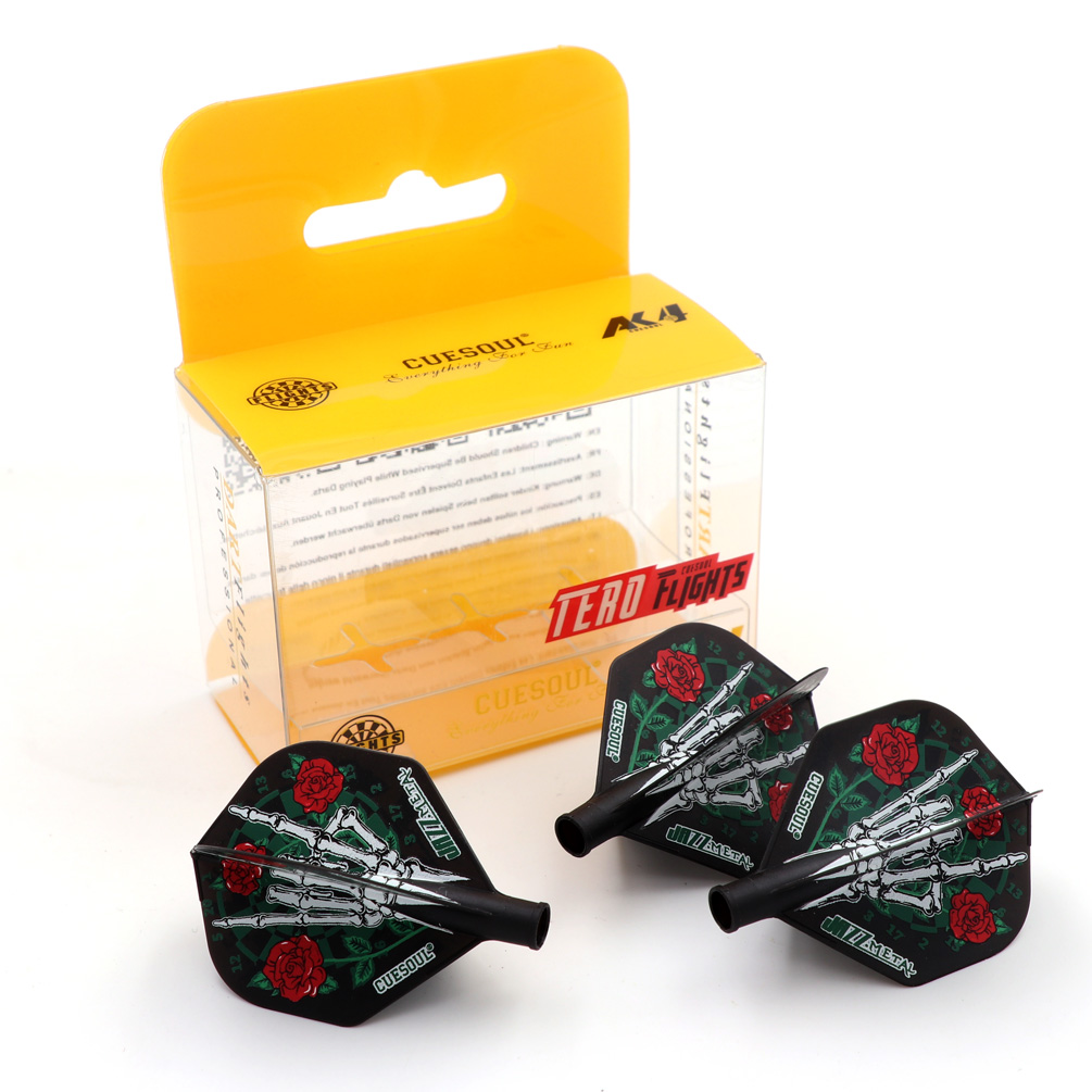 thumbnail image 2 of CUESOUL TERO AK4 Dart Flights - Standard/Shield/Diamond Shape For Steel & Soft Tip Darts (AK7 Stem Required) 2 of 13