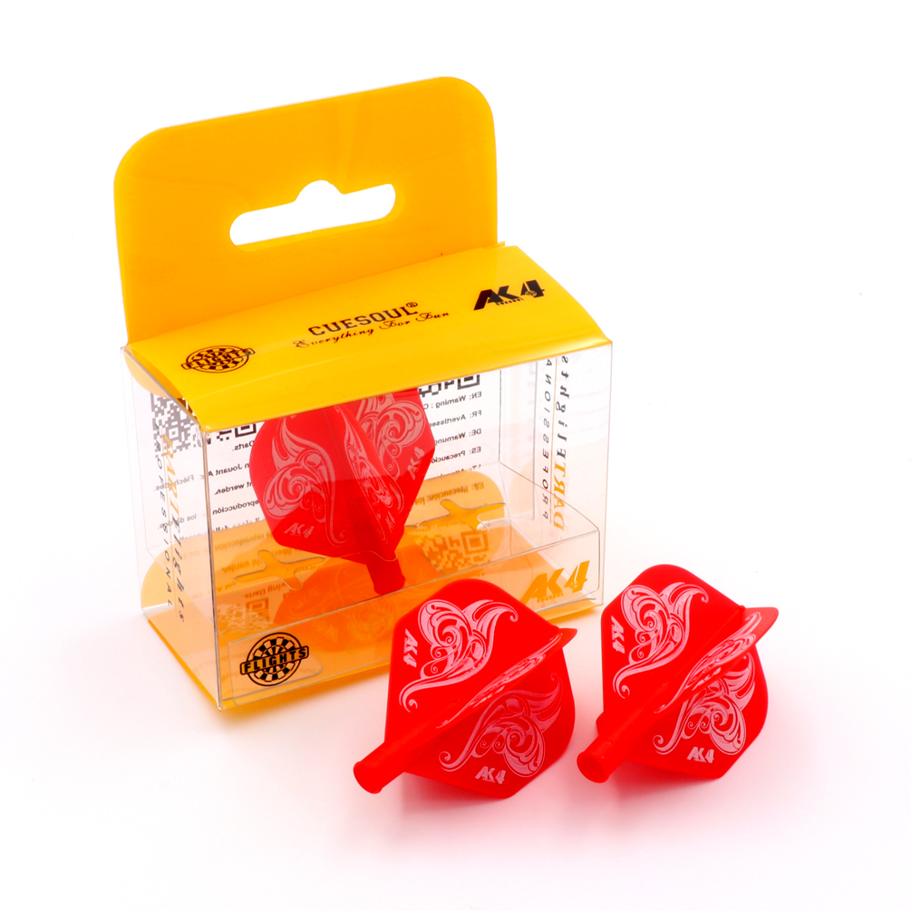 Flights Pour Fléchettes Cuesoul Tero AK4 - Format Standard, Couleur Jaune, Lot Unique - 6