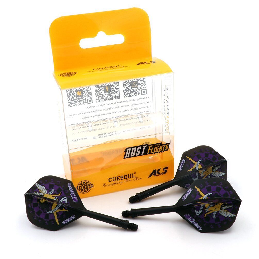 thumbnail image 2 of Cuesoul Rost Shaft CUESOUL ROST Integrated Dart Shaft & Flights - Medium Blue Slim Shape 3-Pack Slim Dart Shafts 2 of 11