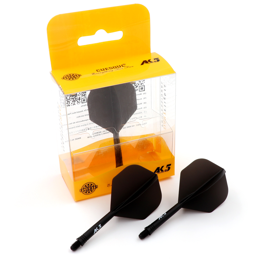 CUESOUL Integrated Dart Shaft and Flights Medium,Set of 3