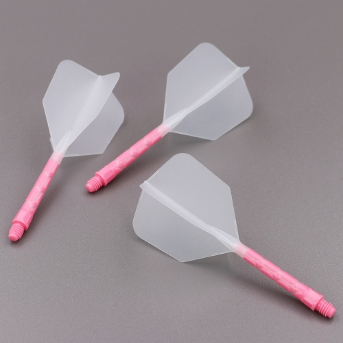 CUESOUL ROST T19  Integrated Pink Dart Shaft and Ice Flight, Big Wing Shape,Set of 3