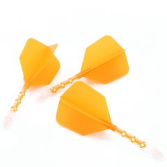 CUESOUL ROST T19 Integrated Ice Dart Shaft and Orange Flight, Big Wing Shape,Set of 3