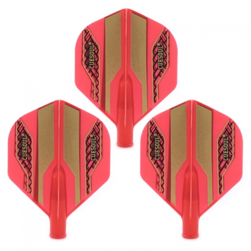 Cuesoul Tero Flights AK4 - Alette Per Freccette In Plastica Chiara - Standard - Solo Per Sistema Tero AK4