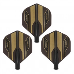 CUESOUL TERO FLIGHT SYSTEM AK4 Dart Flights Standard Shape with Stripe,Set of 3 pcs