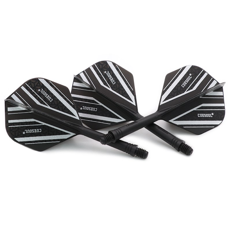 CUESOUL Integrated Dart Shaft and Flights Medium,Set of 3