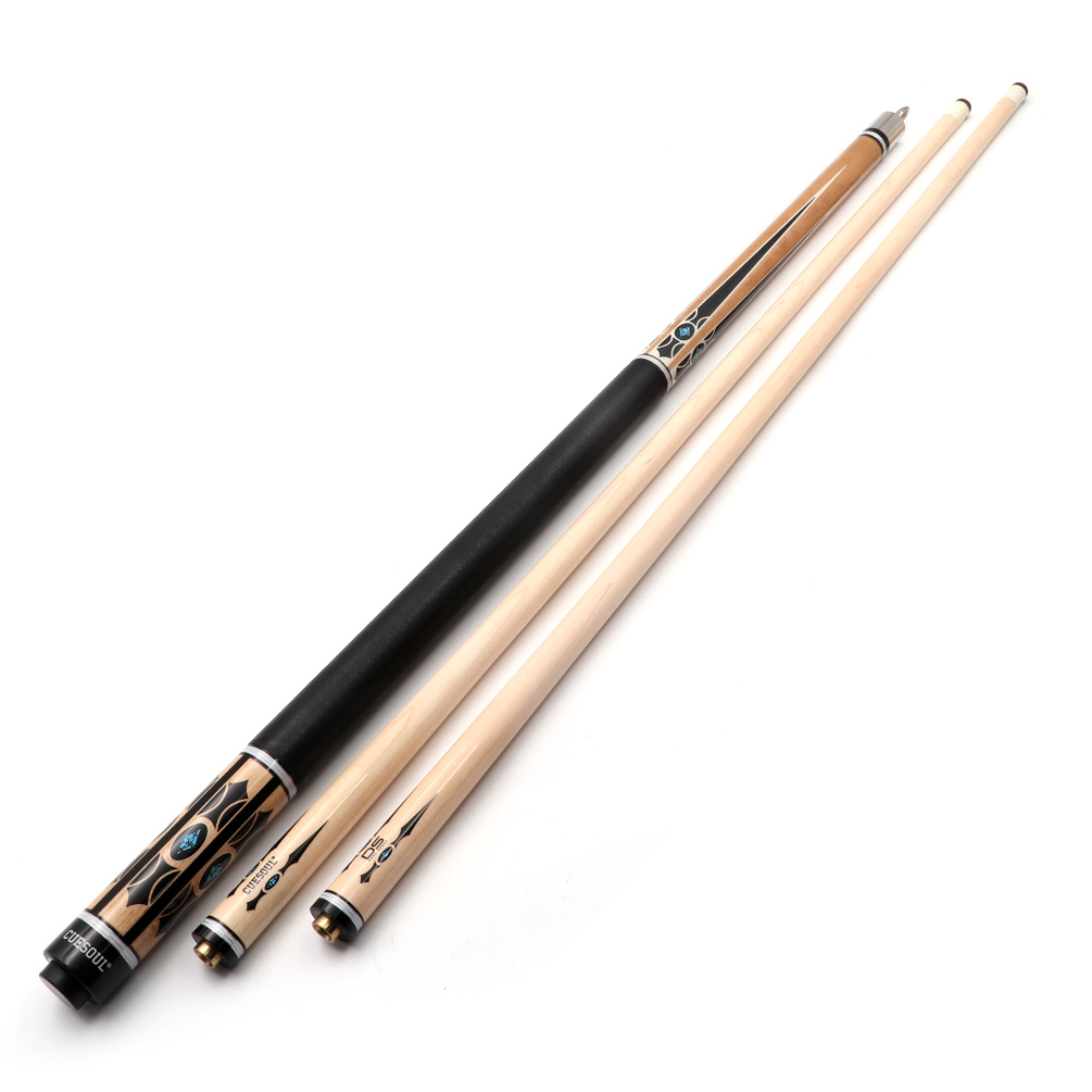 Cuesoul 58 19oz Ds Maple Pool Cue Stick Set With 2 Shaft13mm Tip Pack In Hard Cue Case 