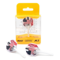 CUESOUL AK5 Integrated Dart Shaft Dart Flights Standard Shape 28mm-American Flag  Design