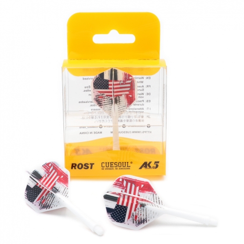 CUESOUL AK5 Integrated Dart Shaft Dart Flights Standard Shape 28mm-American Flag  Design