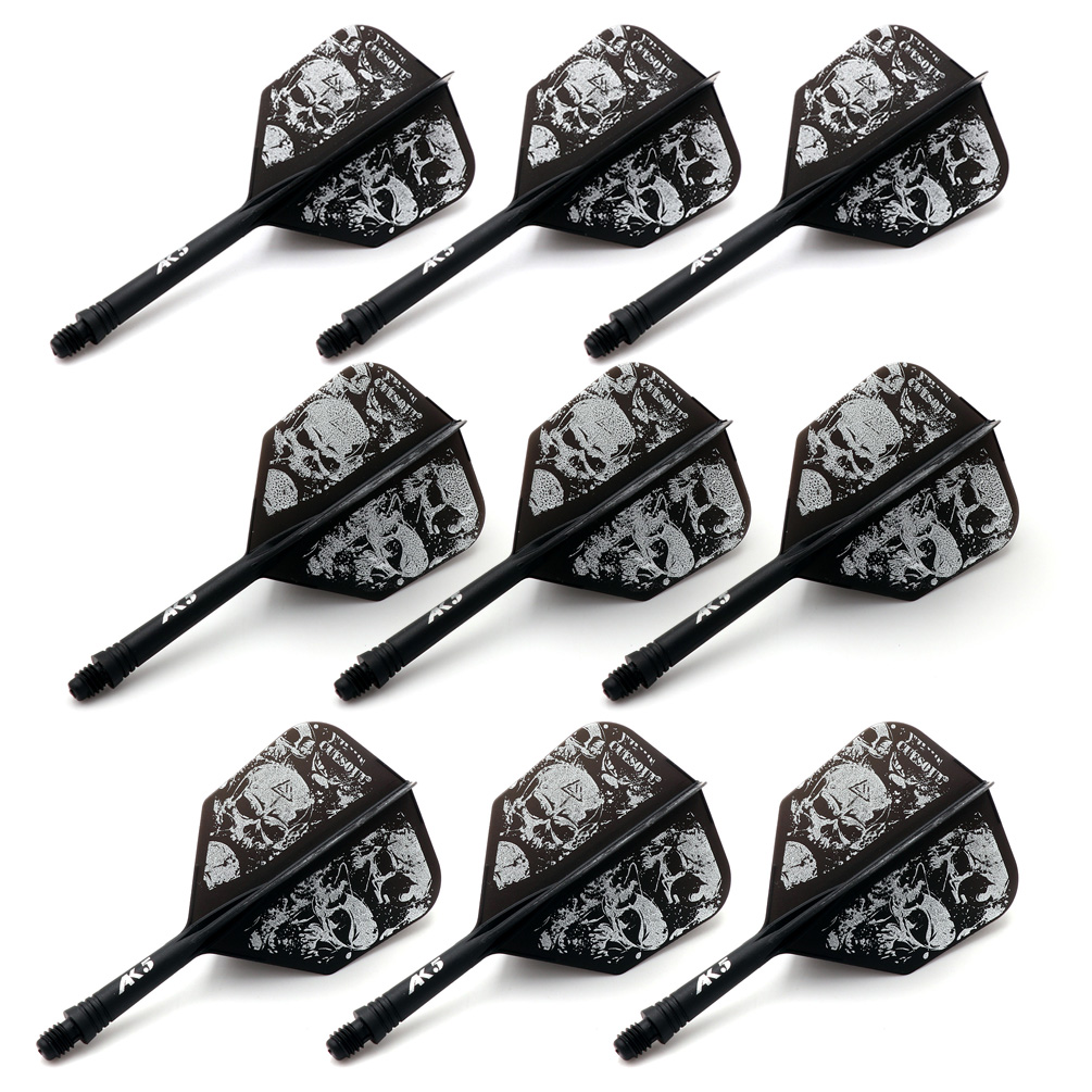 CUESOUL 3 Sets Integrated Dart Shaft and Flights,Dart Shaft Length 21mm