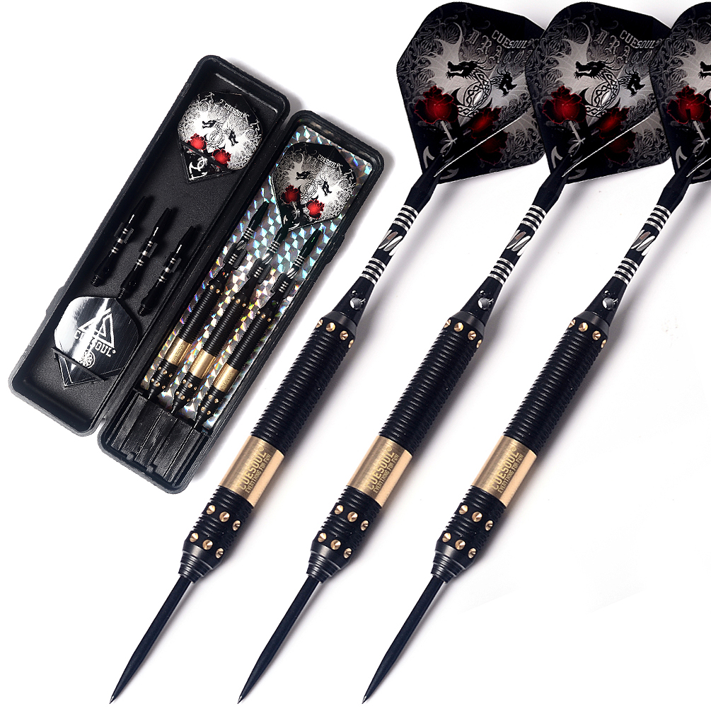 WINMAU Fléchettes Cypher Pointe Souple 18g Baril/ 20g Poids Total 90% Professionnelle Tungstène Jeu de fléchettes avec ailettes et tiges de fléchettes