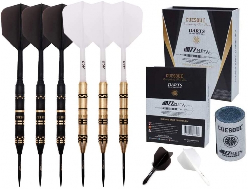 CUESOUL JAZZ 21g/24g/26g Steel Tip Darts with Integrated Dart Flight-Jazz Honour