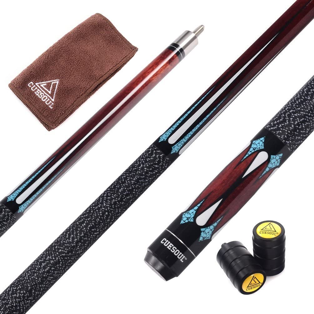 CUESOUL 58inch 19oz Pool Cue Stick with 11.5mm/12.75mm Cue Tip