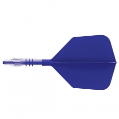 CUESOUL ROST T19 Carbon Integrated Dart Shaft and Flight Big Wing Shape-Dark Blue Flight with Blue Shafts