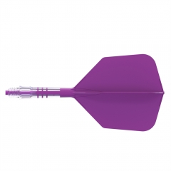 CUESOUL ROST T19 Carbon Integrated Dart Shaft and Flight Big Wing Shape-Purple Flight with Purple Shafts