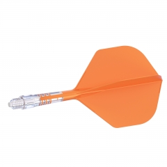 CUESOUL ROST T19 Carbon Integrated Dart Shaft and Flight Standard Shape-Orange Flight with White Shaft