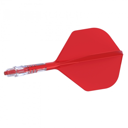 CUESOUL ROST T19 Carbon Integrated Dart Shaft and Flight Standard Shape-Red Flights with Red Shafts