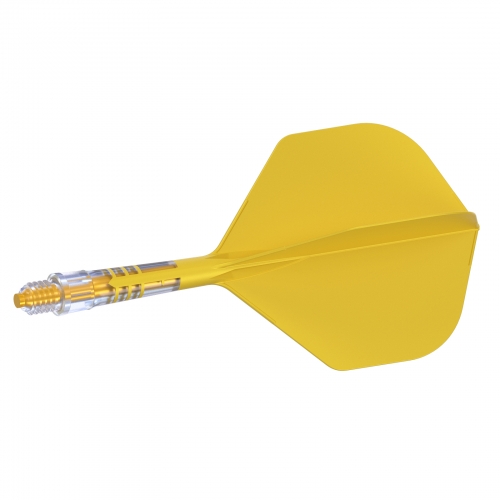 CUESOUL ROST T19 Carbon Integrated Dart Shaft and Flight Standard Shape-Yellow Flight with Yellow Shaft