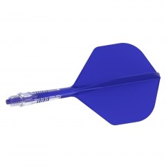 CUESOUL ROST T19 Carbon Integrated Dart Shaft and Flight Standard Shape-Dark Blue Flight with Blue Shaft