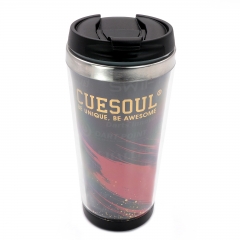CUESOUL 450ml Stainless Steel Vacuum-Insulated Tumbler Cup with Lid 