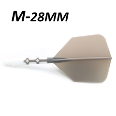 Grey Flight&White Shaft-Length 28mm-M