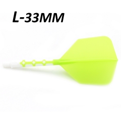 Green Flight&White Shaft-Length 33mm-L