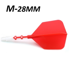 Red Flight&White Shaft-Length 23mm-M