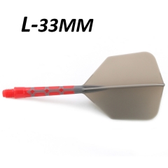 Grey Flight&Red Shaft-Length 33mm-L