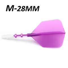 Purple Flight&White Shaft-Length 28mm-M