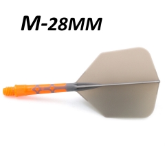 Grey Flight&Orange Shaft-Length 28mm-M