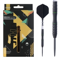 CUESOUL JIHO S4 21g Steel Tip 90% Tungsten Dart Set with Titanium Coated and Unifying ROST T19 Flight