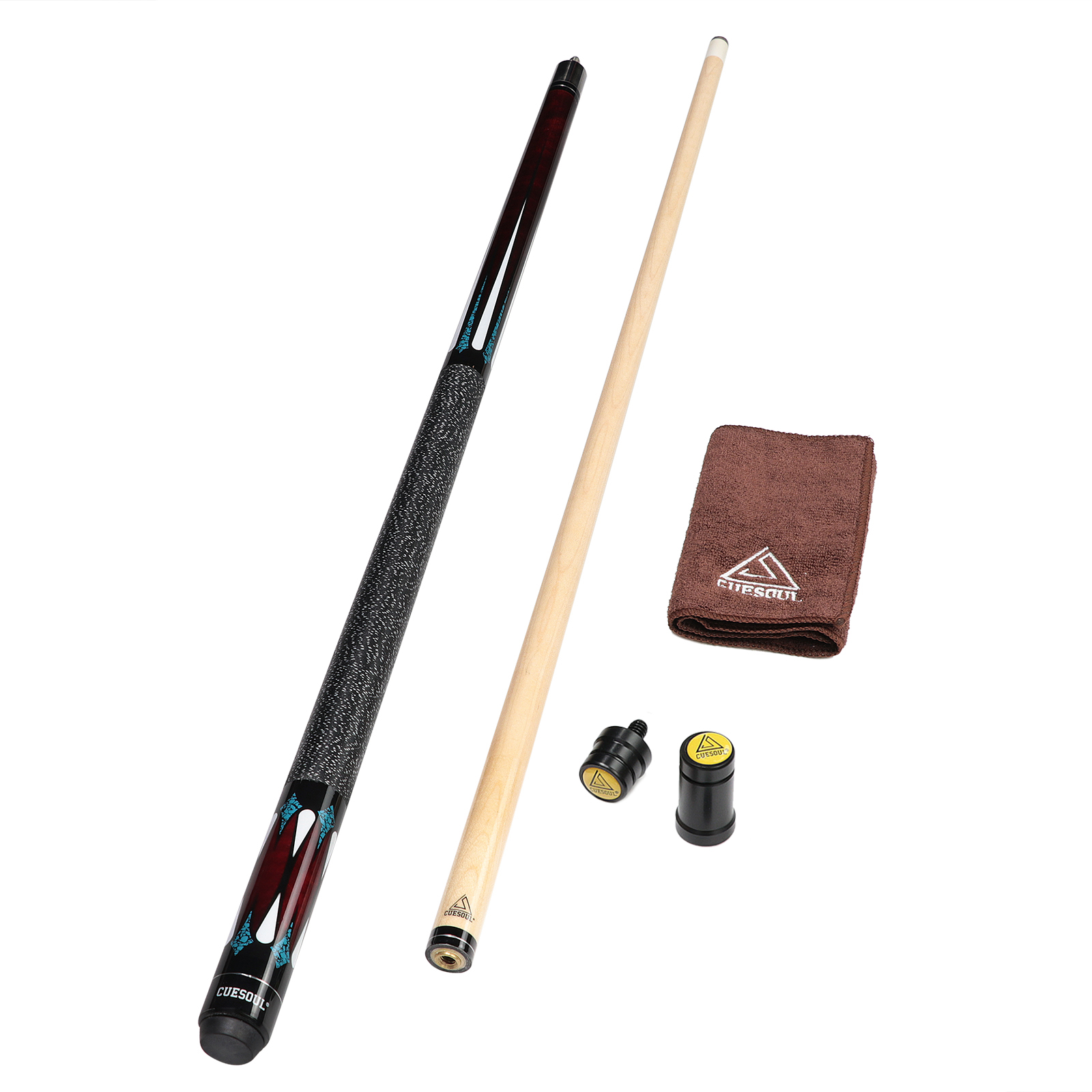 CUESOUL 58inch 19oz Pool Cue Stick with 11.5mm/12.75mm Cue Tip