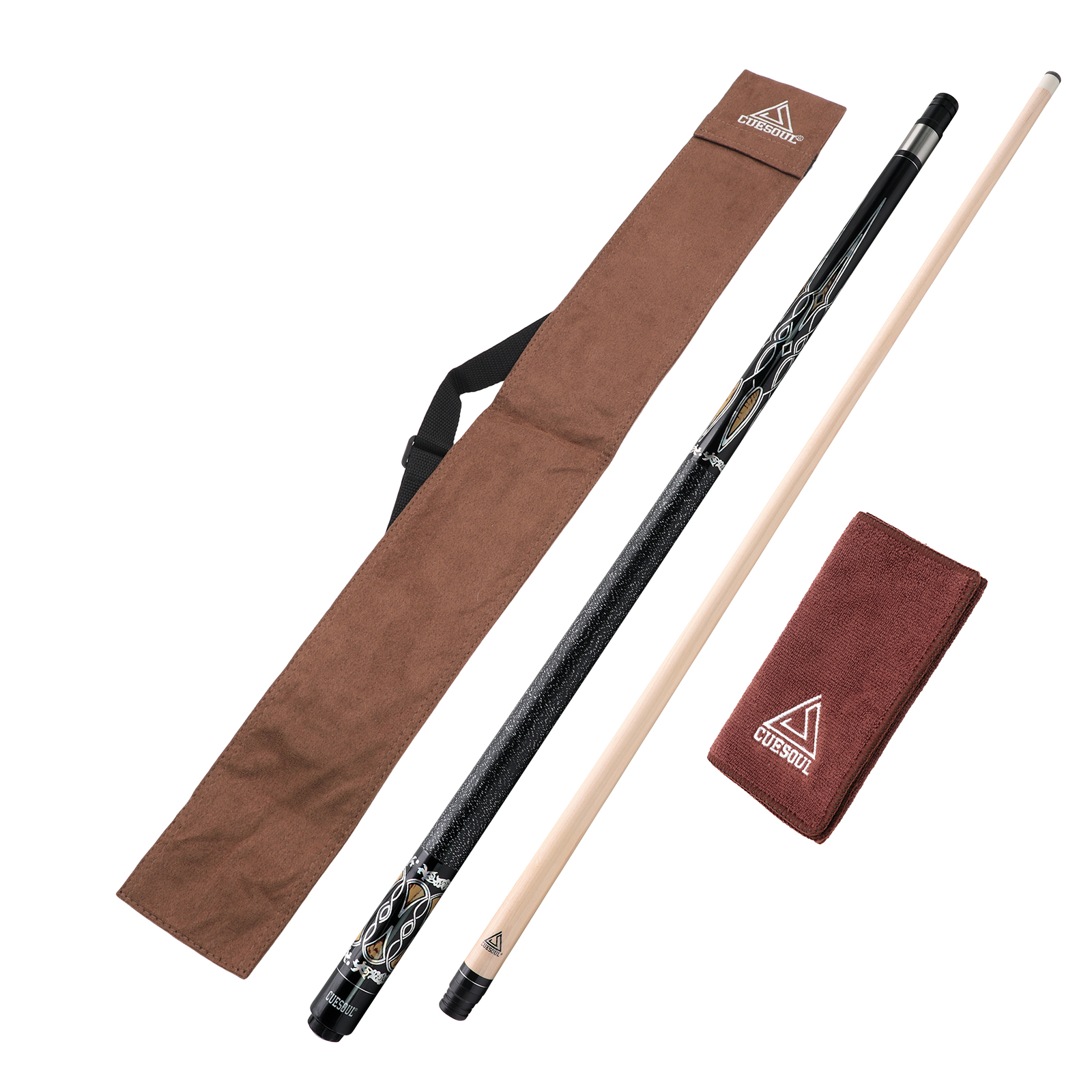 CUESOUL 58 inch 21oz Maple Pool Cue Stick