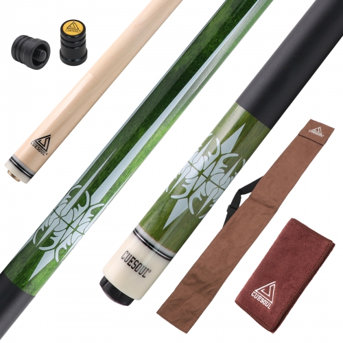 CUESOUL 58 inch 21oz Maple Pool Cue Stick