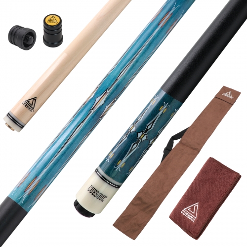 CUESOUL 58 inch 21oz Maple Pool Cue Stick