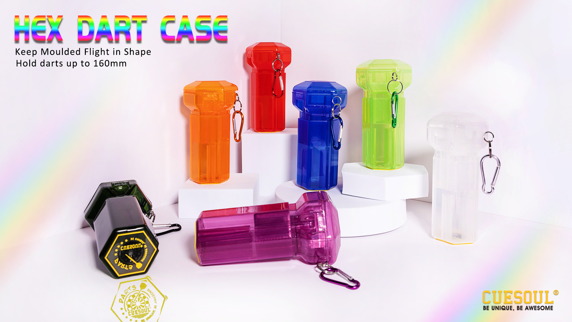 Rheinhessen Darts Shop - Ihr Onlineshop Für Dartpfeile, Boards Und Zubehör - Cuesoul HEX Chopping Dart Case - BLUE