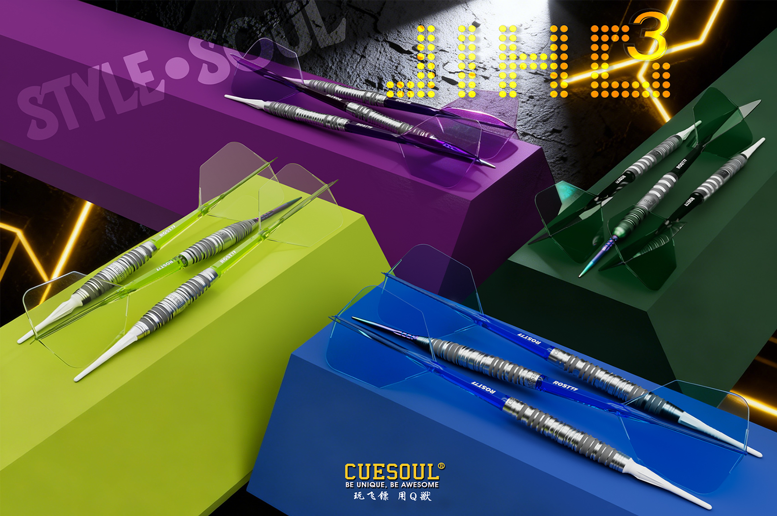 CUESOUL BE UNIQUE、BE AWESOME CUESOUL Official Darts and Billiards Online Store