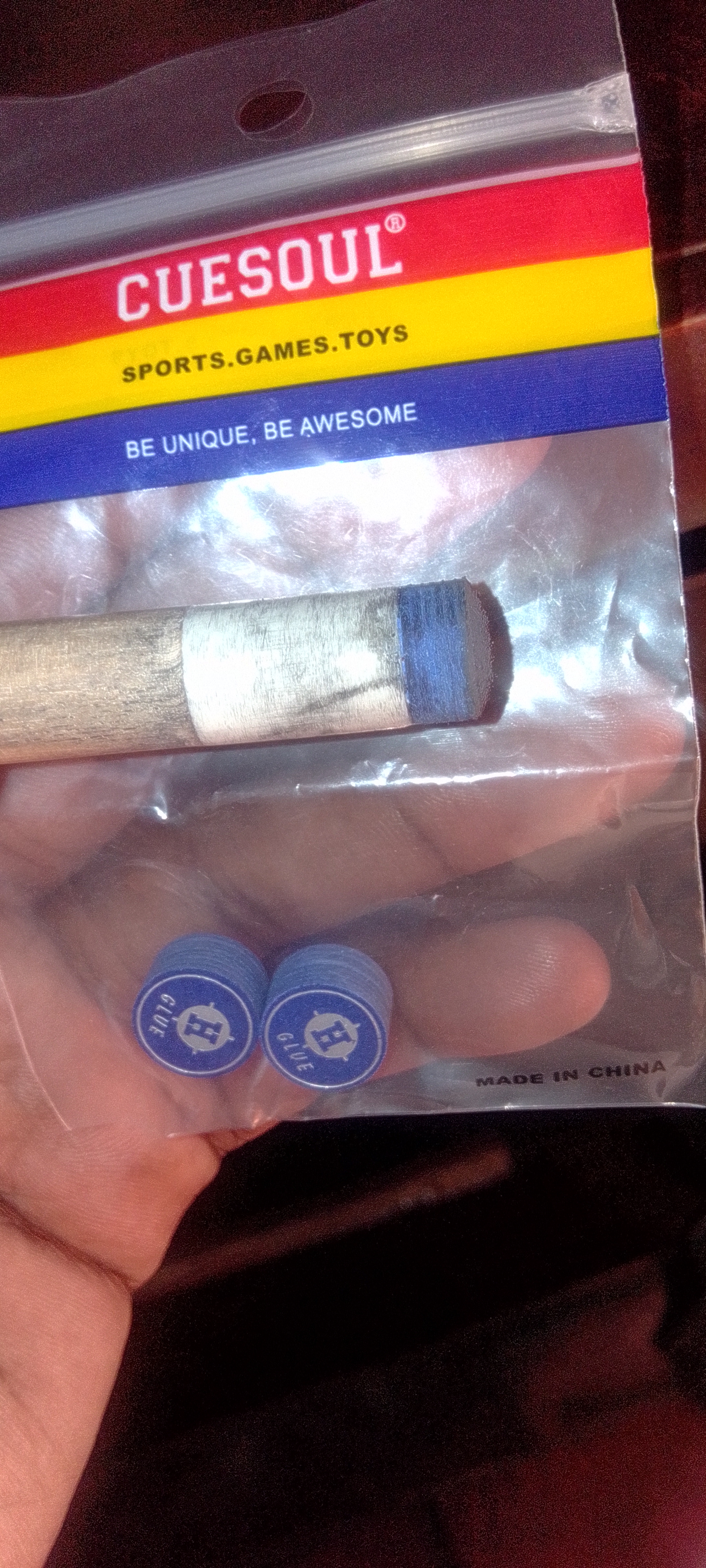 CUESOUL 14mm Billiard Pool Cue Tips - 5-Pack Assorted Hardness (S/M/H/HH/SS) Baked Pig Leather