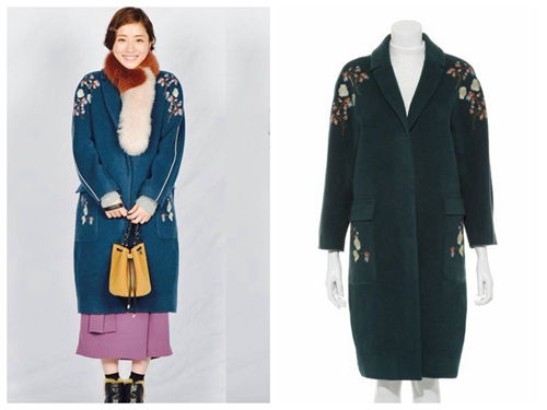 石原さとみさん着用】エンブロコート・刺繍ウールコート