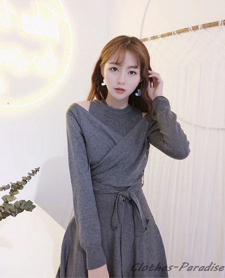 カシュクールニットワンピース,レディース服(カテゴリ)