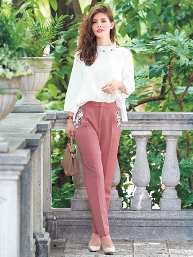 CHESTY　Flower Tapered Pants