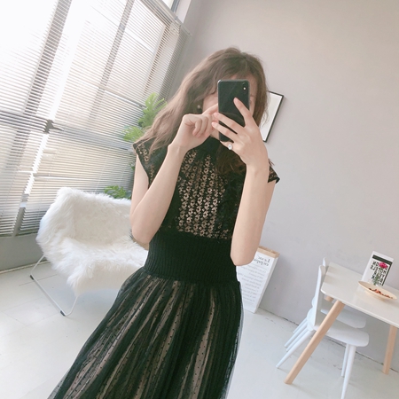 レース×チュールドッキングワンピース,レディース服(カテゴリ)