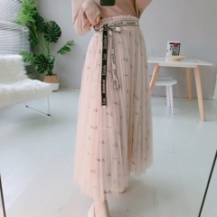 Snidel スナイデル ロゴエンブロイダリー チュールスカート Koukyuuhin Shijou ロングスカート Zetaschools Org