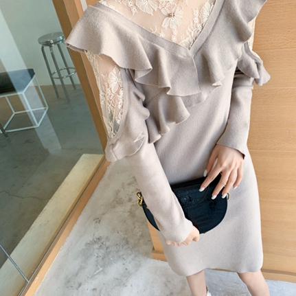 フリルニットワンピース,レディース服(カテゴリ)