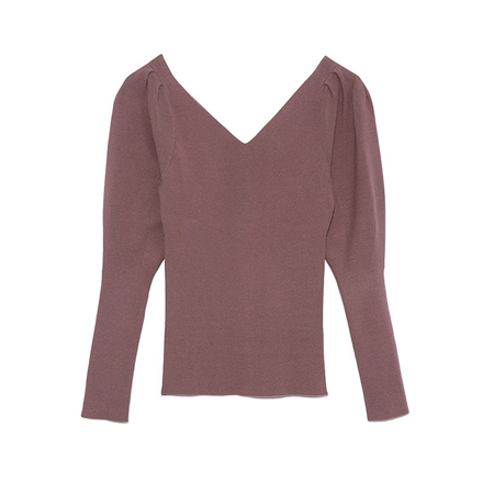 Sustainaハートネックニットプルオーバー 21秋冬